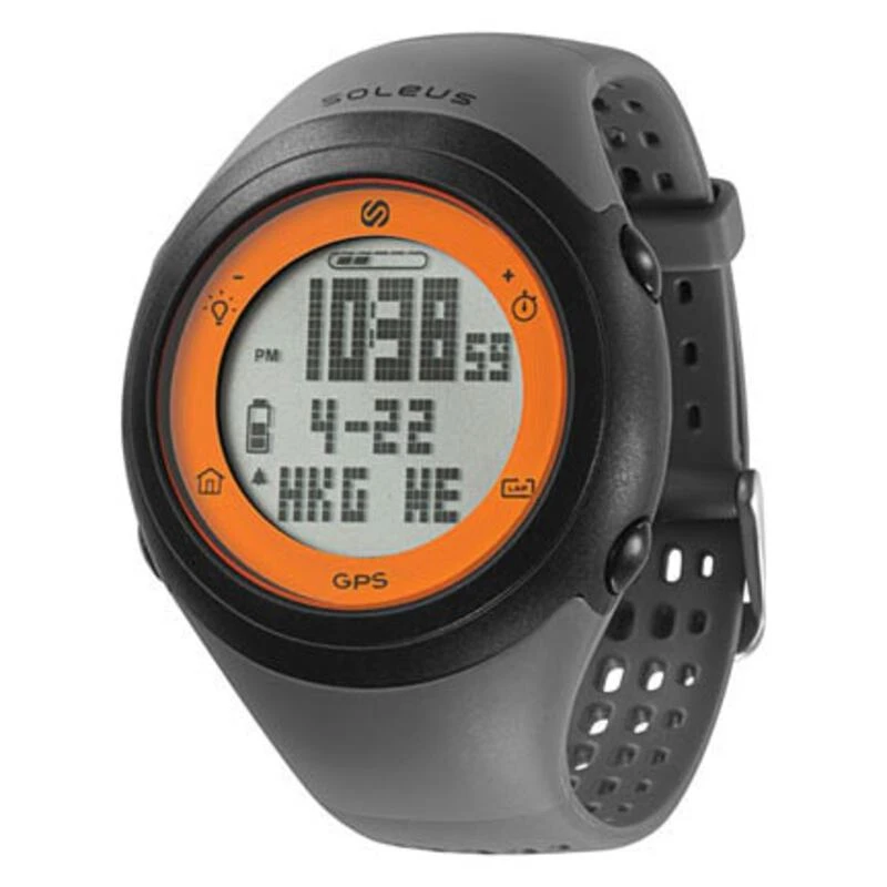 Soleus GPS Fly Watch (Grey/Black/Orange) | Sportpursuit.com
