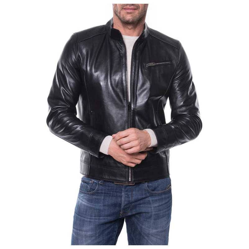 Sir Raymond Tailor Mens Hosel Leather Jacket Black Sportpursuit