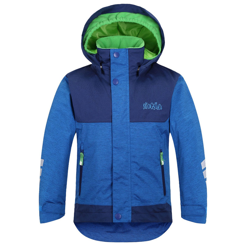 bright blue waterproof jacket