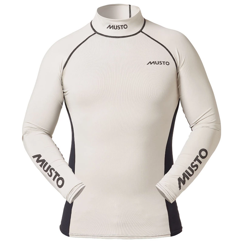 Musto Mens Long Sleeve UV Rash Vest (Platinum) | Sportpursuit.com