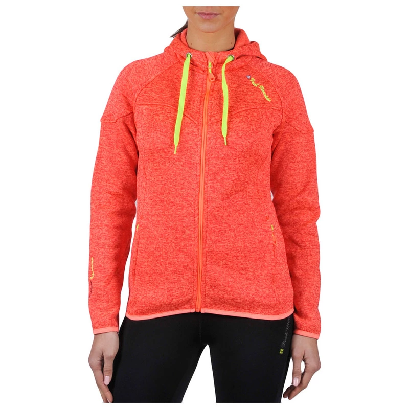 Peak Mountain Womens Atora Fleece Jacket (Coral China) | Sportpursuit.