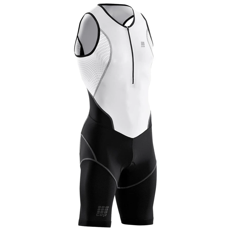 CEP Mens Dynamic Triathlon Skinsuit (Black/White)