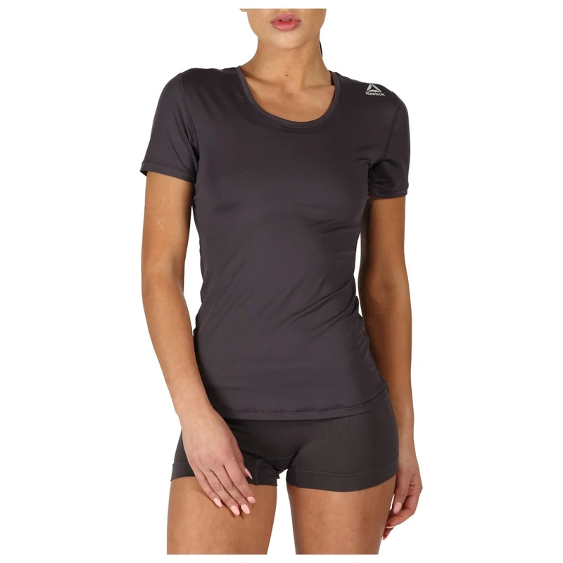 Reebok Womens Rani Sports T Shirt 2 Pack Twisted Pink Smoky Volcano