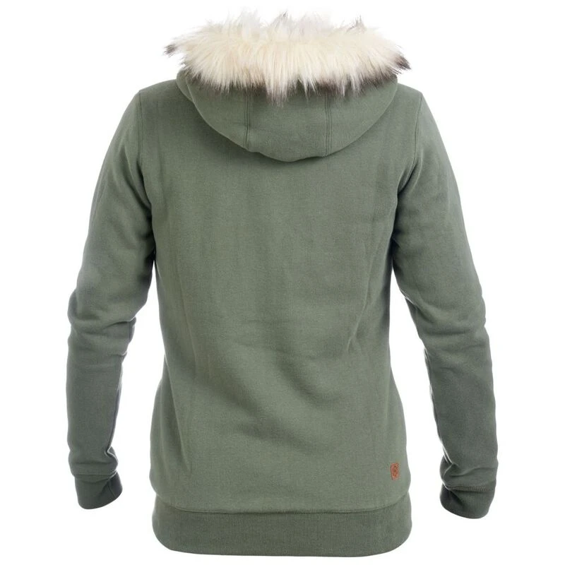 Women's fur lined hoodie best sale