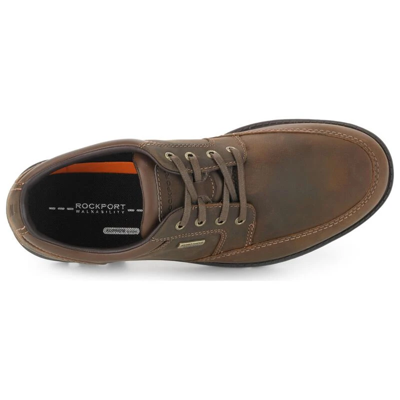 Rockport Mens Rugged Bucks Waterproof Mudguard Shoes Tan Sportpurs