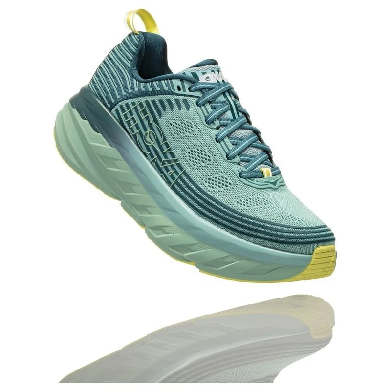Hoka One One Womens Bondi 6 Shoes Dragonfly Aqua Haze Sportpursuit
