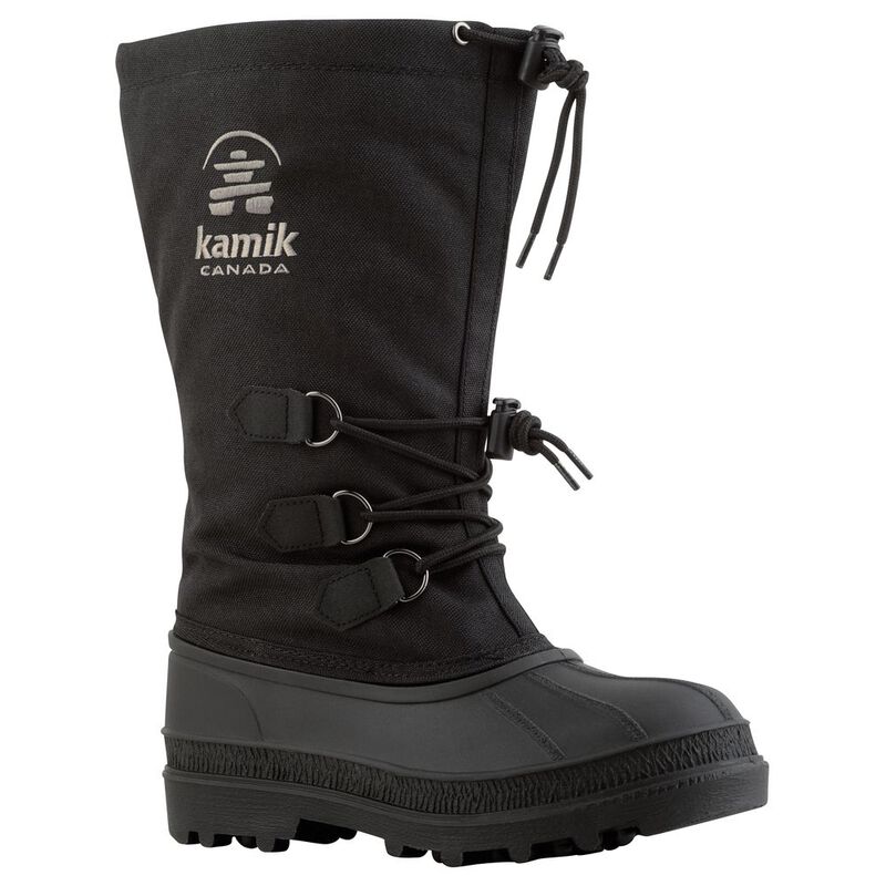Kamik Mens Canuck Winter Boots Black Sportpursuit Com