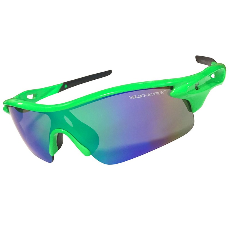 VeloChampion Warp Sunglasses (Green/Black) | Sportpursuit.com