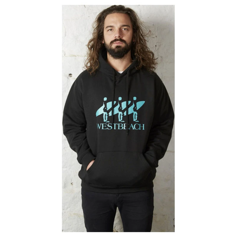 Westbeach Mens 3 Surfer Hoodie Black Sportpursuit