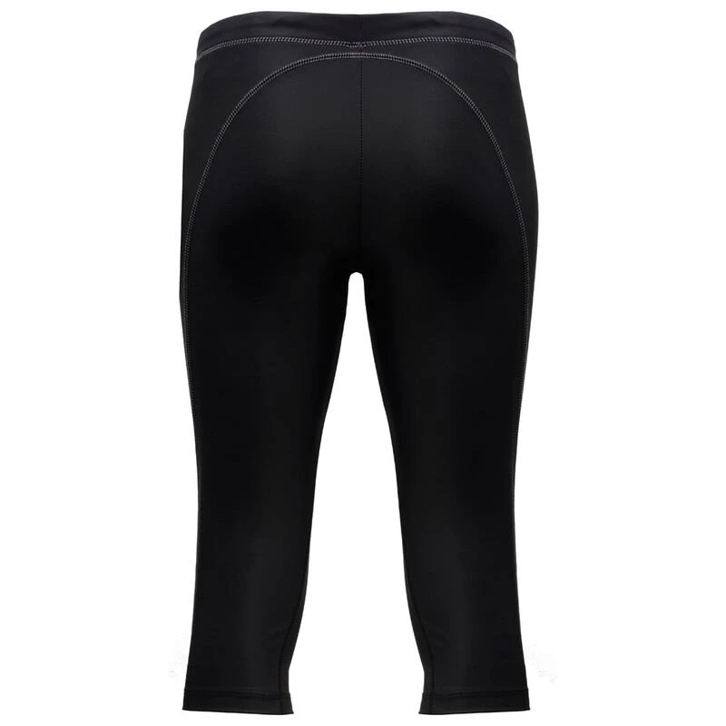 Proskins Womens Active Run Compression Capris (Black/Grey) | Sportpurs
