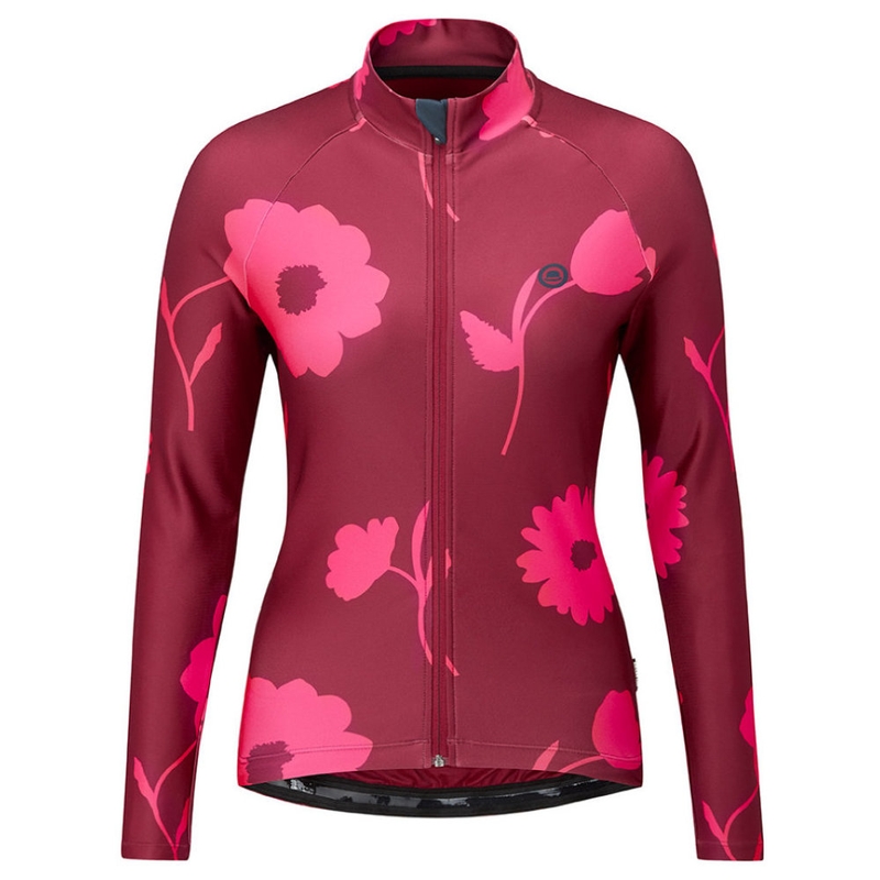 Maglia ciclismo Donna Womens Rosa Pattern