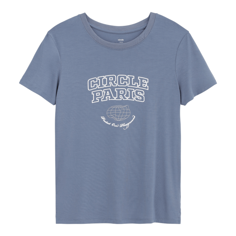 T-shirt maniche corte Donna Athletic Circle Paris