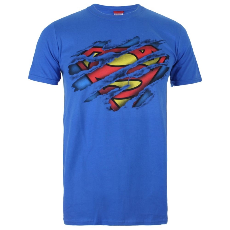 T-shirt maniche corte Uomo Superman Torn Logo