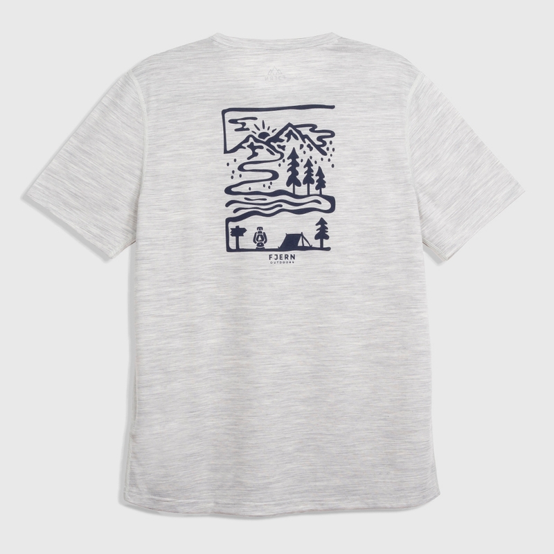 T-shirt Uomo Landscape Merino Blend