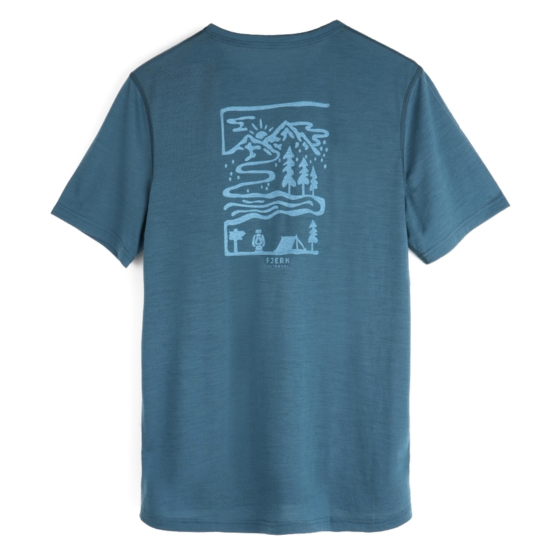 T-shirt Uomo Landscape Merino Blend