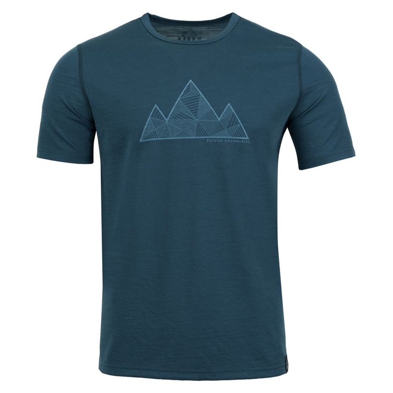 Mens 3 Peaks Merino Blend SS T-Shirt Tpeaks