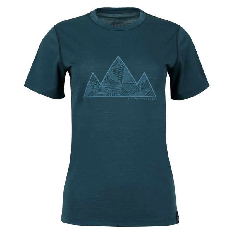 Womens 3 Peaks Merino Blend SS T-Shirt Tpeaks