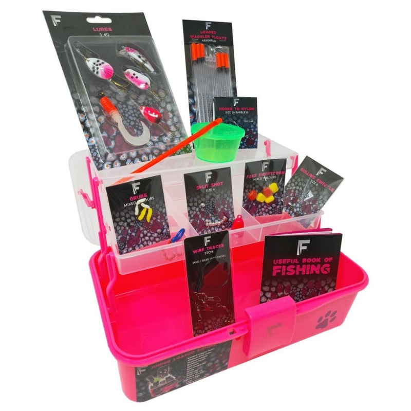 Attrezzatura pesca  Junior Loaded Accessories Fishing Box - Pink