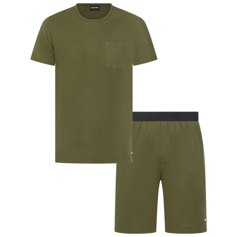 Pigiama Uomo Maple Waffle T-Shirt And Short