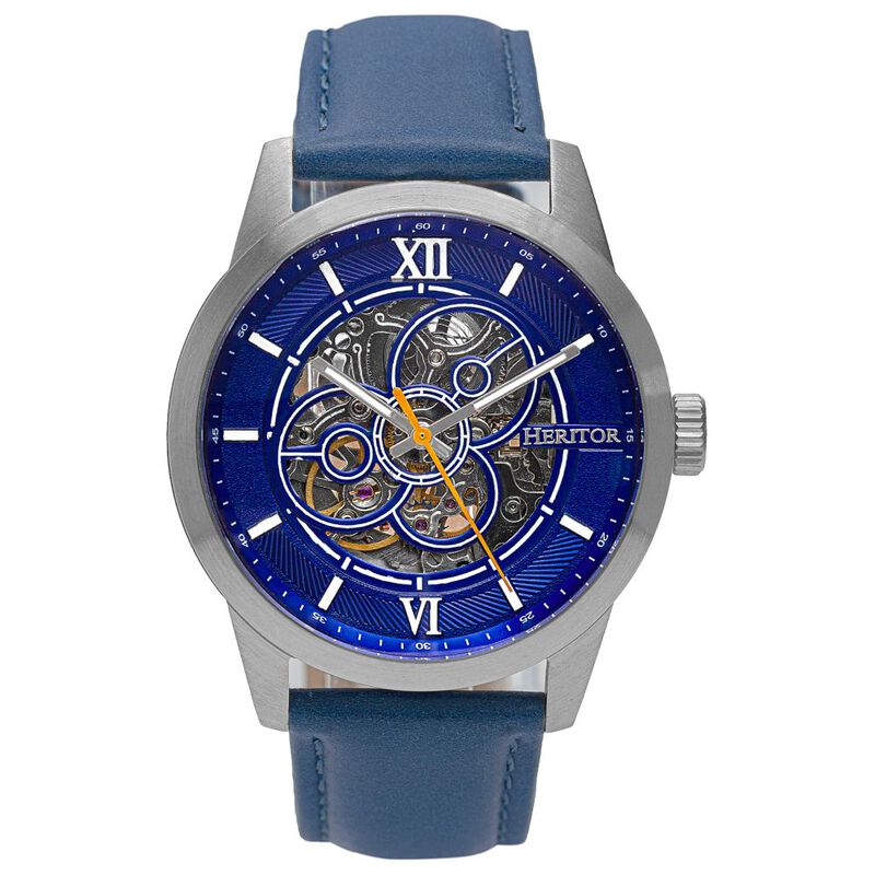 Orologio Uomo Jonas Leather Band Skeleton