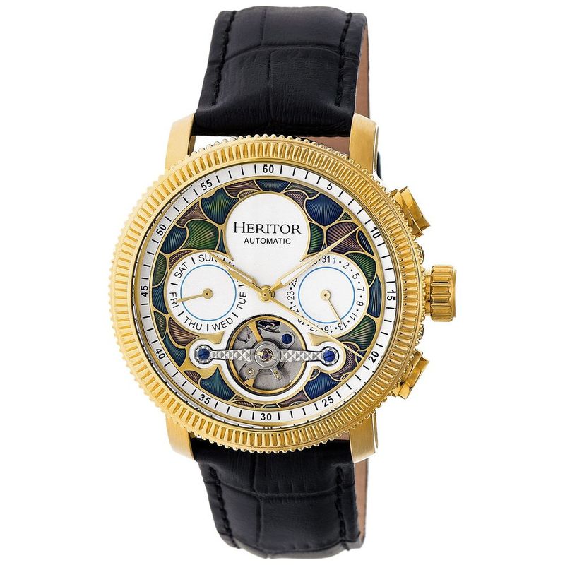 Orologio Uomo Aura Semi-Skeleton Leather Band