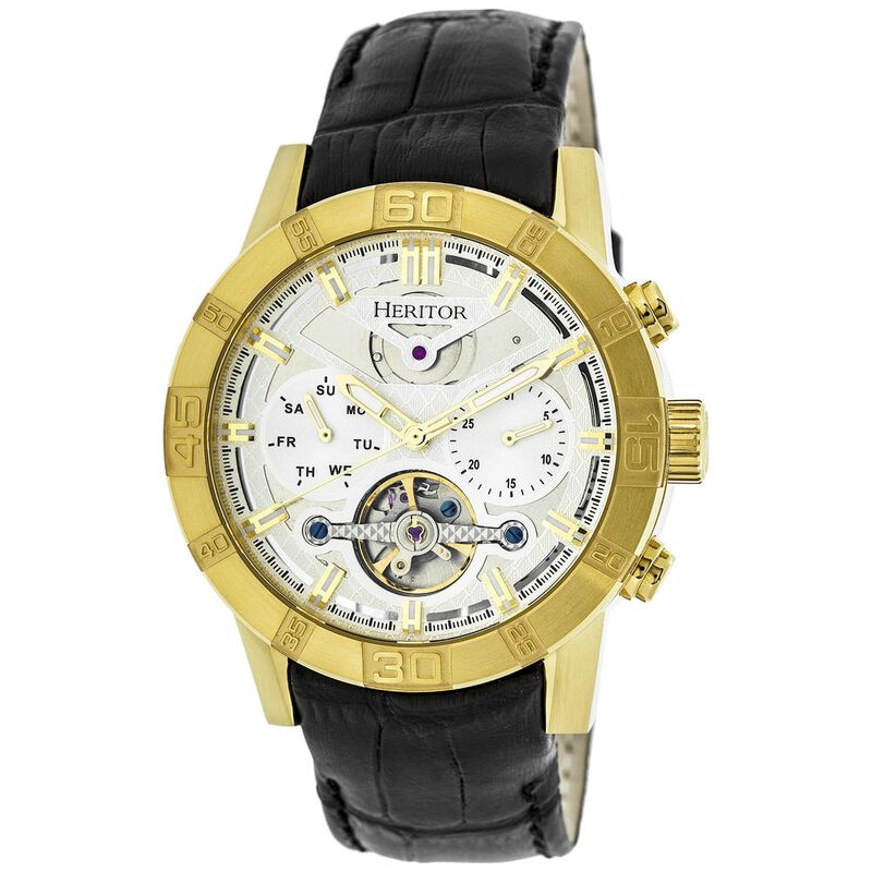 Orologio Uomo Hannibal Semi-Skeleton Leather Band