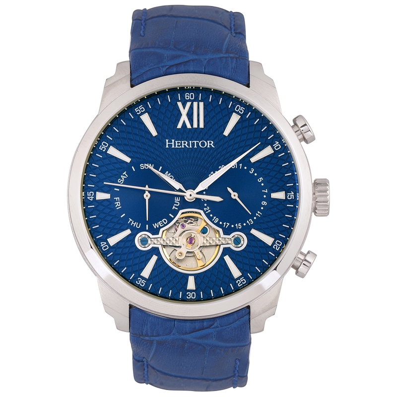 Orologio Uomo Arthur Semi-Skeleton Leather Band
