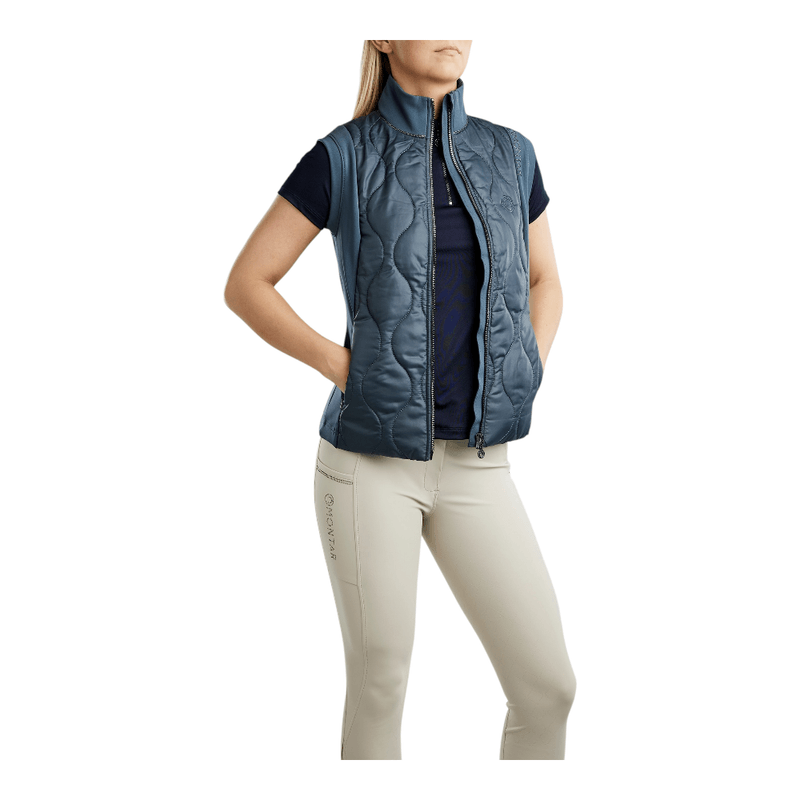 Piumino senza maniche Donna Mary Gun Metal Crystals Hybrid