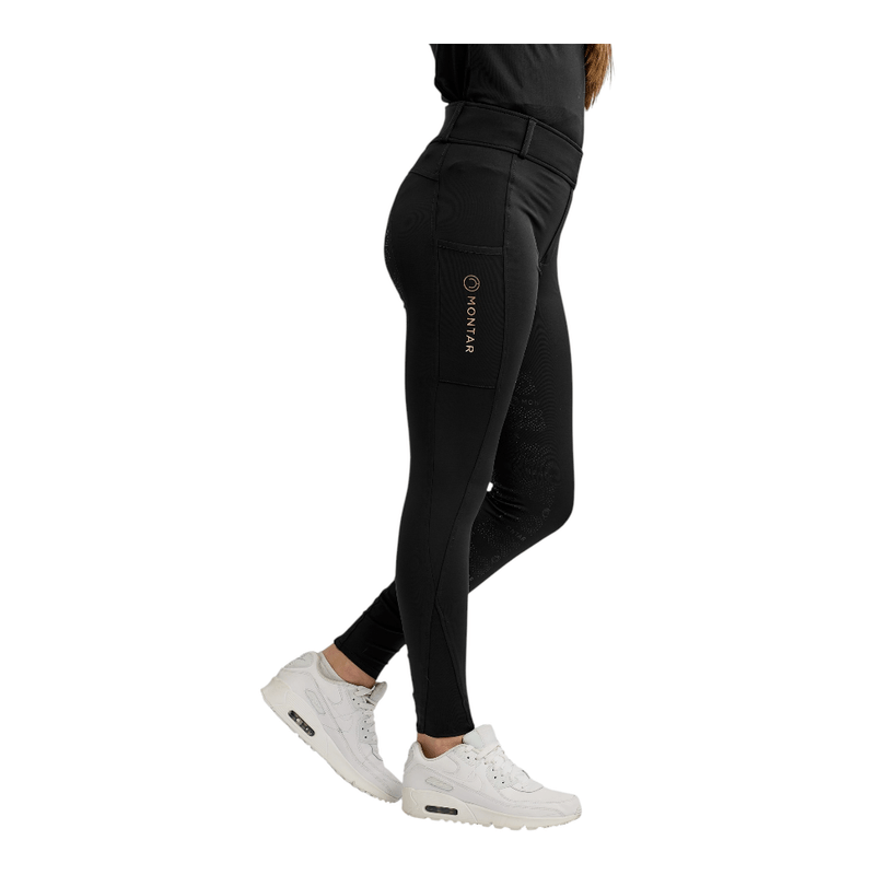 Legging con anatomico e silicone Bambina Rosegold Logo