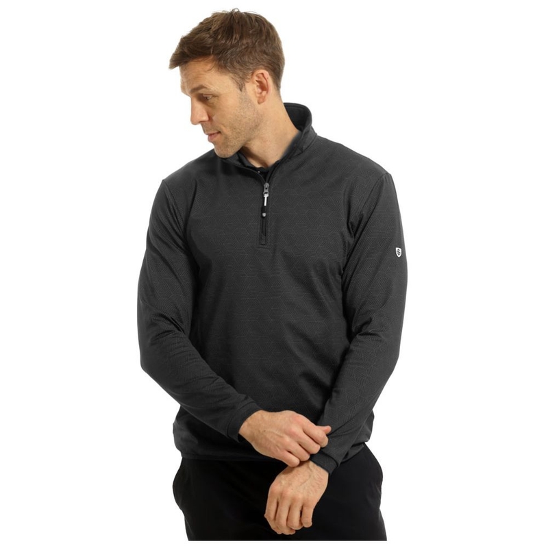 Maglione Uomo Tonal Print 1/4 Zip