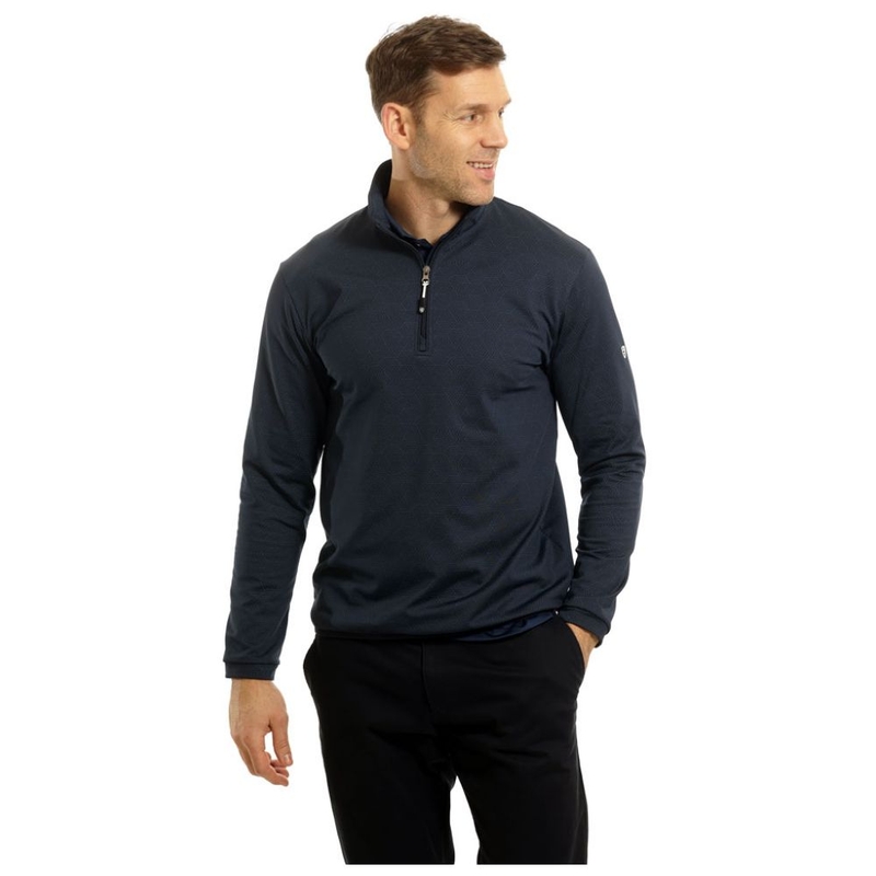 Maglione Uomo Tonal Print 1/4 Zip