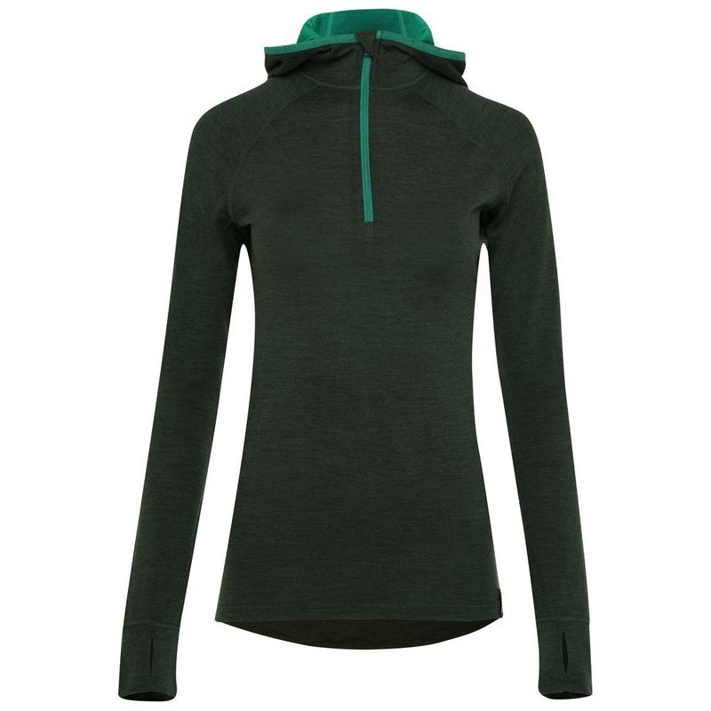 Felpa con cappuccio Donna Merino 200