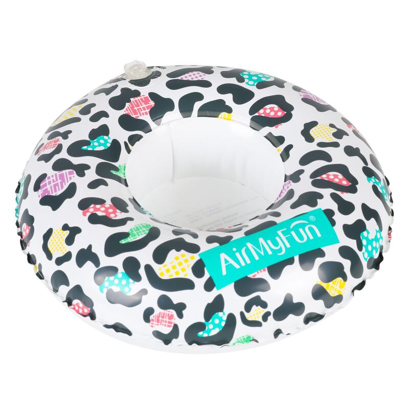 Inflatable Cup Holder Leopard Print