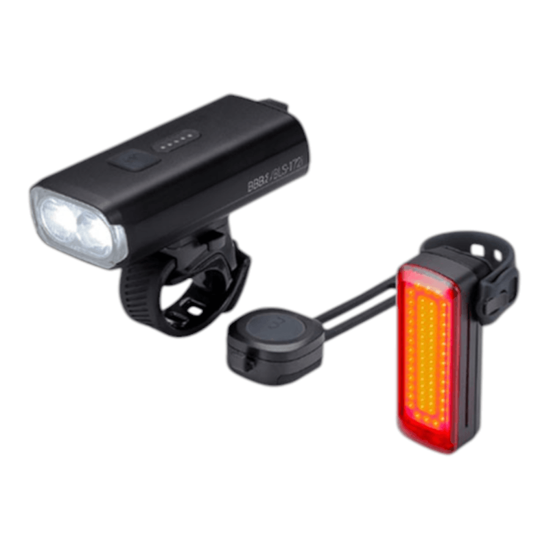 Set di fari per bici  Strikduo 1600 Combo + BLS-137 Signal + RE