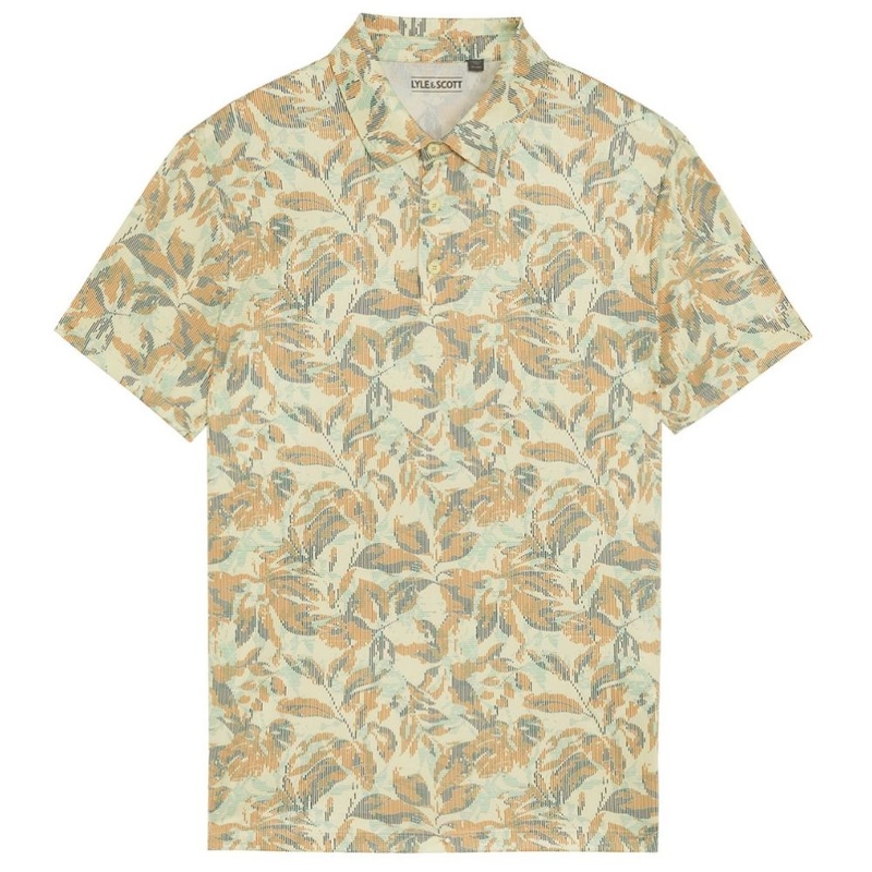 Polo maniche corte Uomo Golf Digital Floral