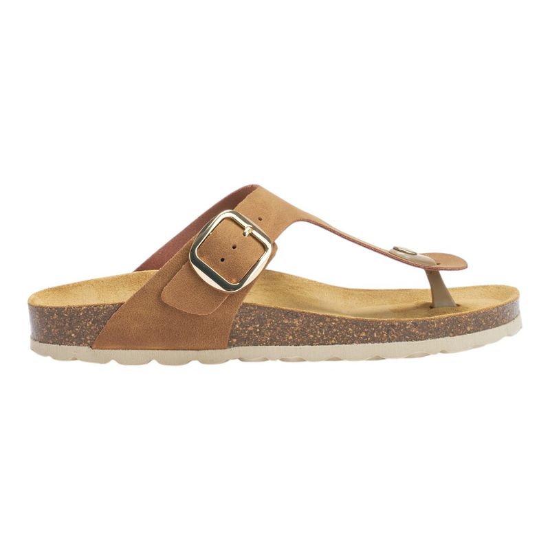 Sandali Donna Blanca Big Buckle Cognac