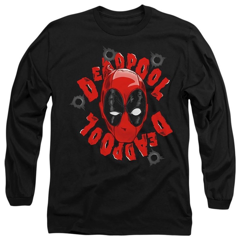 T-shirt maniche lunghe Uomo Deadpool Head