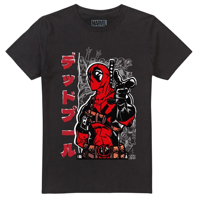 T-shirt maniche corte Uomo Deadpool Japanese