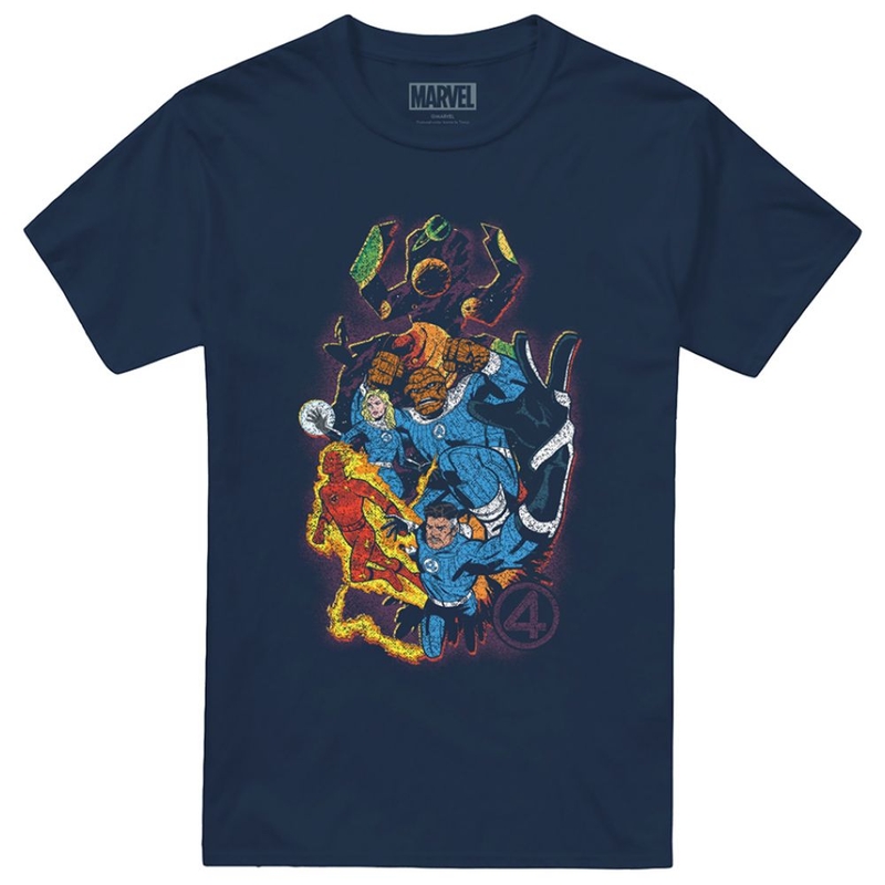 T-shirt maniche corte Uomo Fantastic Four Cosmic Heroes Villains