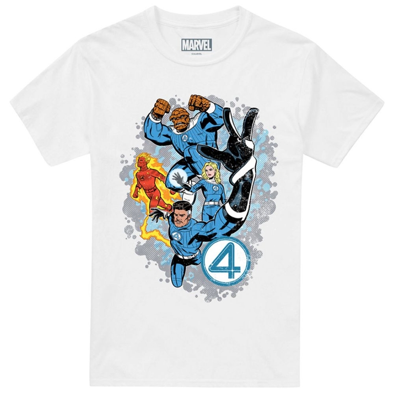 T-shirt maniche corte Uomo Fantastic Four The First Family Together