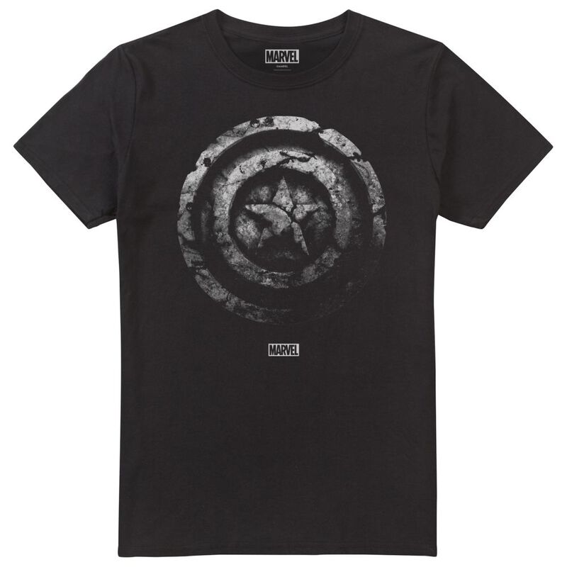 T-shirt maniche corte Uomo Captain America Paint Shield