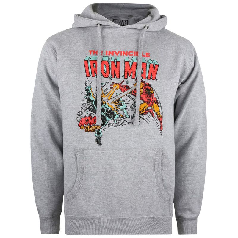 Felpa con cappuccio Uomo Iron Man Blast