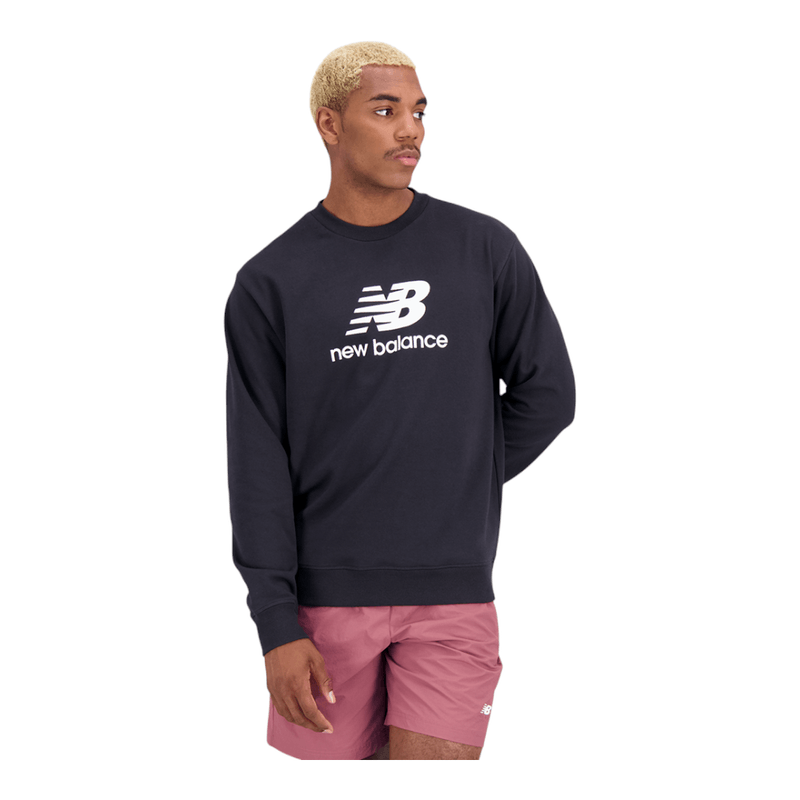 Felpa pile Uomo Essentials Stacked Logo