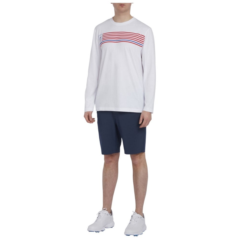 T-shirt maniche lunghe Uomo Logo Americana Print