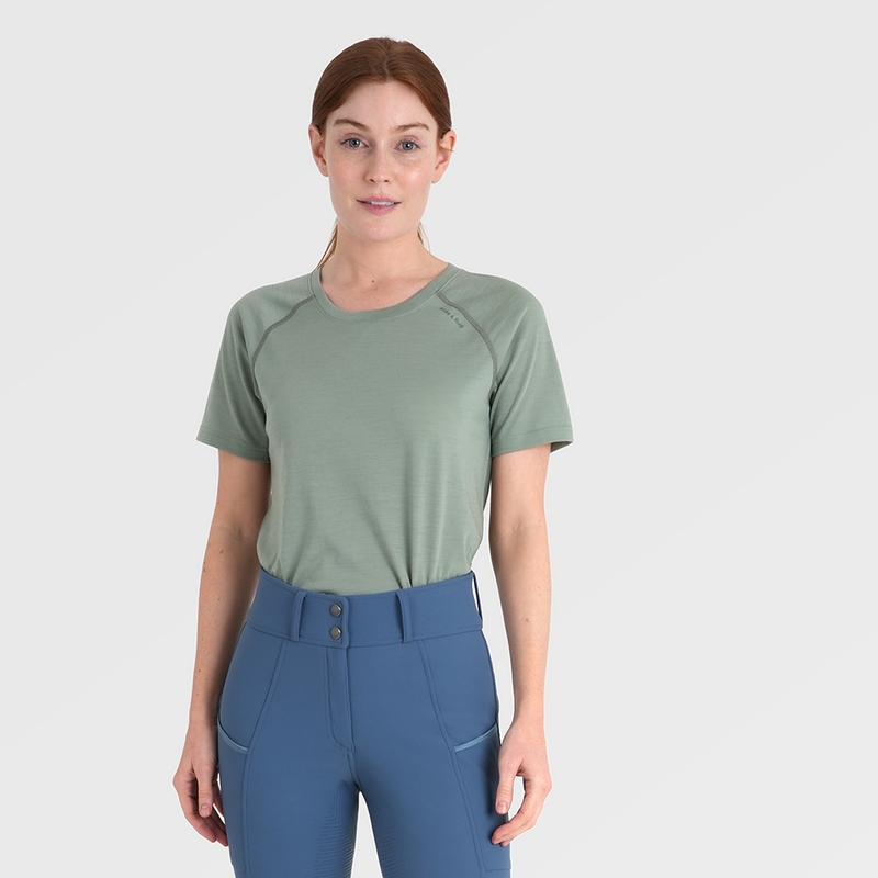 Polo Da Concorso Maniche Corte Donna Hugette 160 Merino Blend