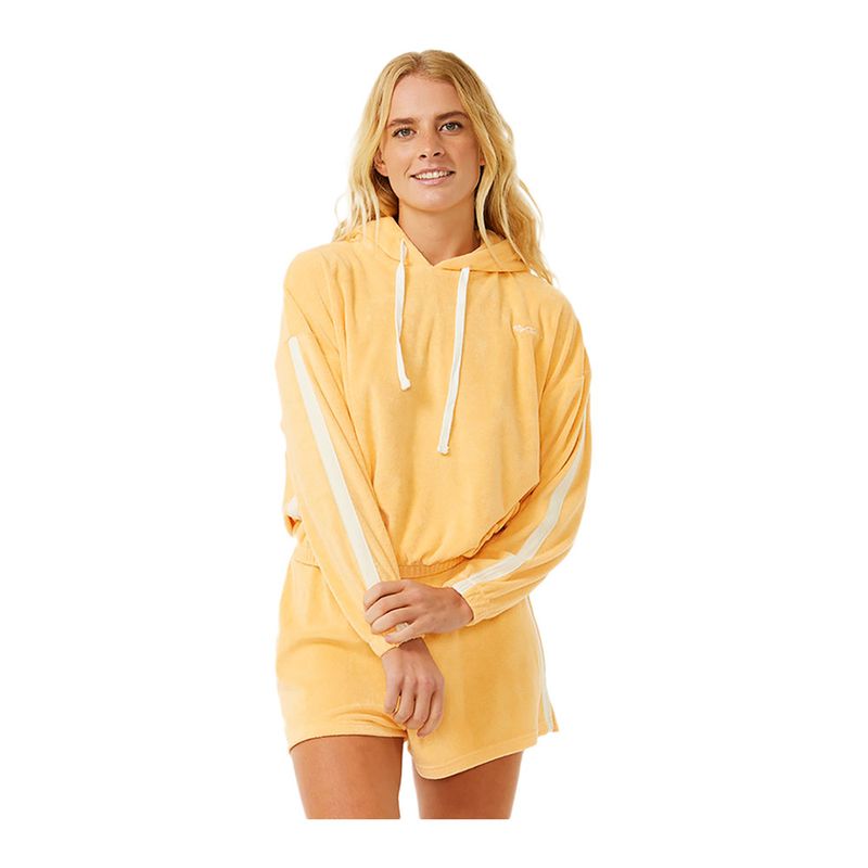 Felpa con cappuccio Donna Revival Terry