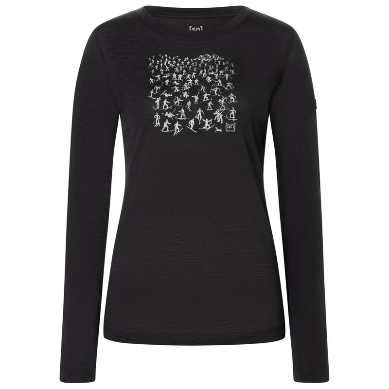 T-shirt maniche lunghe Donna Free Ski Tickets