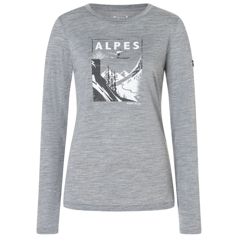 T-shirt maniche lunghe Donna Alpes