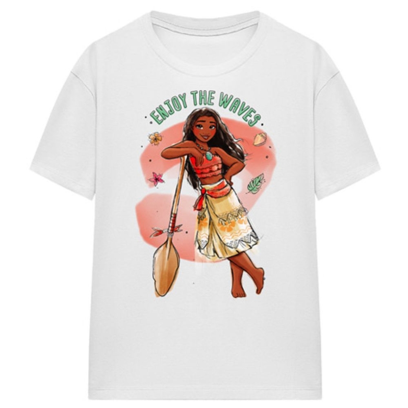 T-shirt maniche corte Donna Disney Moana Watercolour