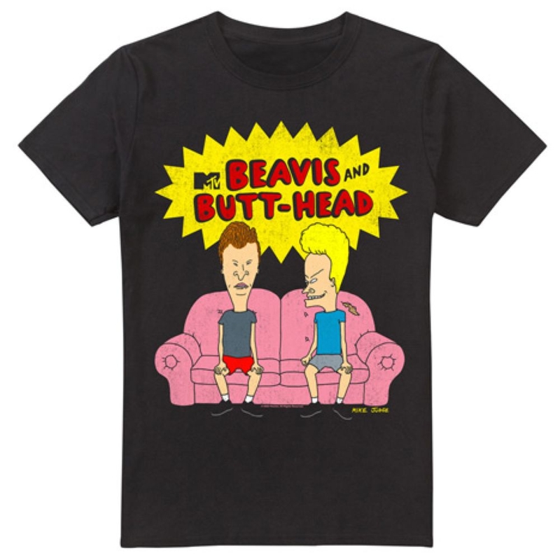 T-shirt maniche corte Uomo Beavis And Butthead/Couch Logo Og
